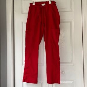 UA scrub pants- red